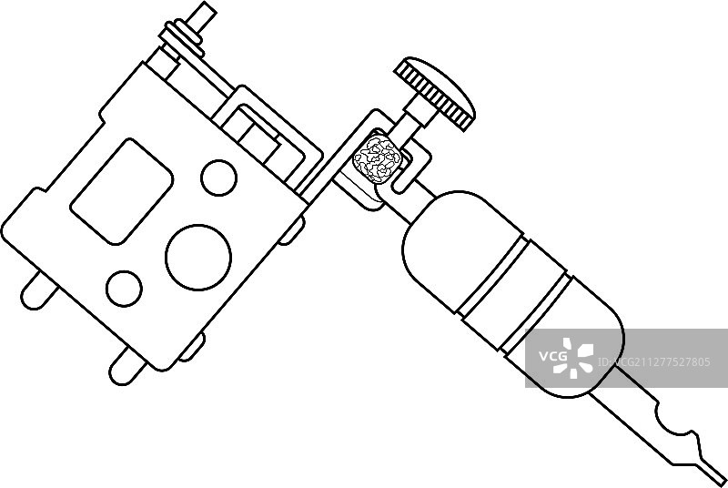 纹身机线性图图片素材