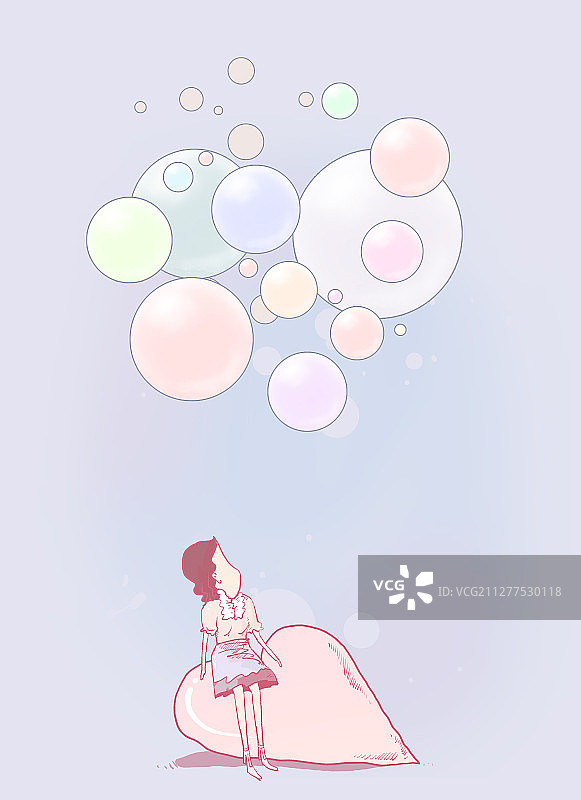 爱情的泡泡图片素材