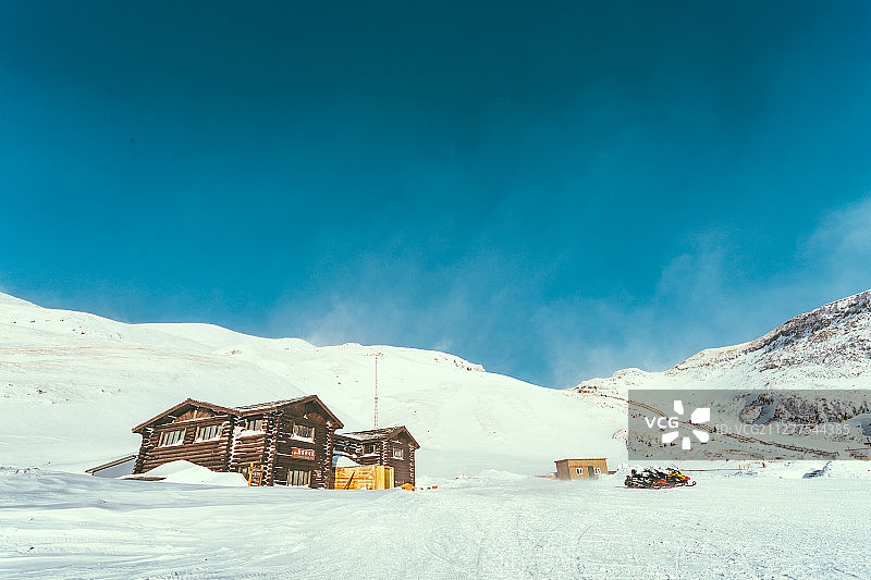 冬季中国吉林白山长白山西坡图片素材