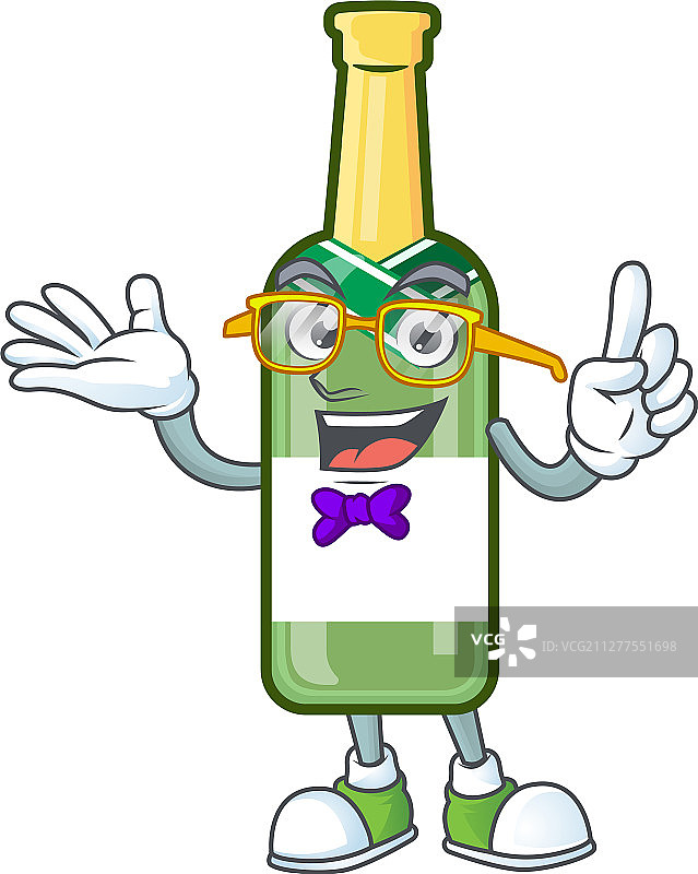 香槟绿瓶图片素材