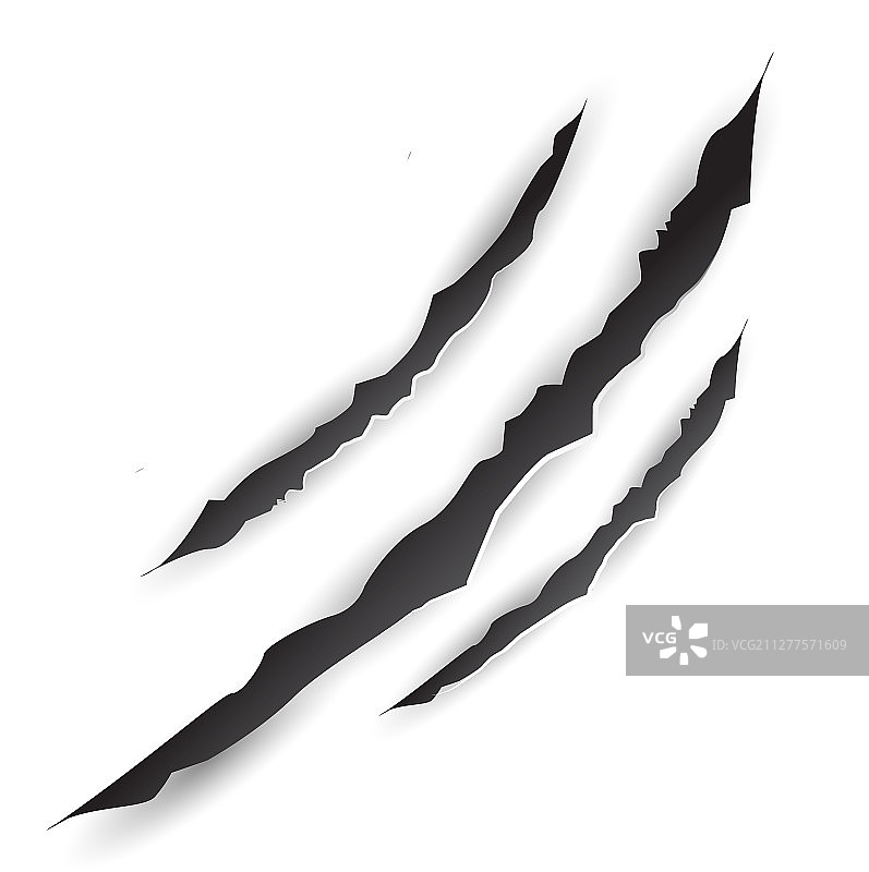 爪痕描绘图片素材