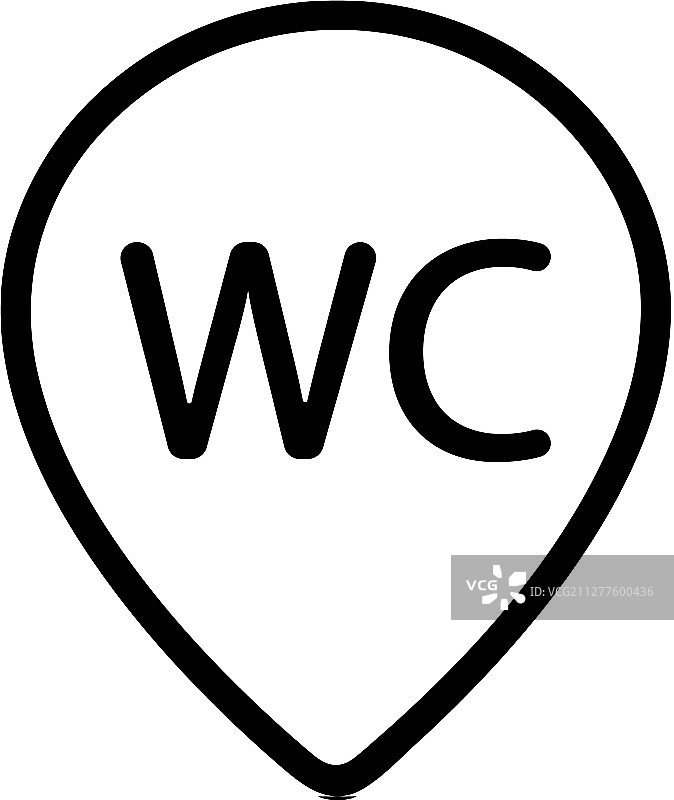 盘子马桶图标隔离轮廓图片素材