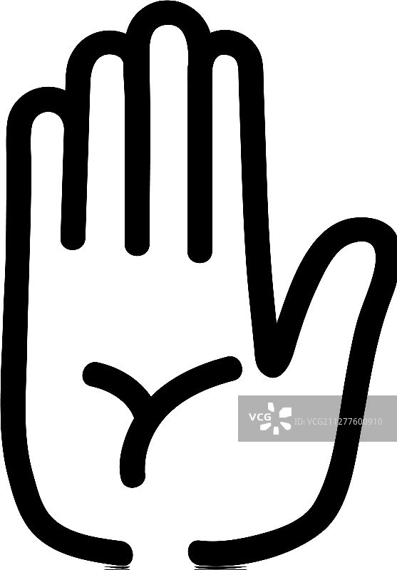 手部猜测图标轮廓图片素材