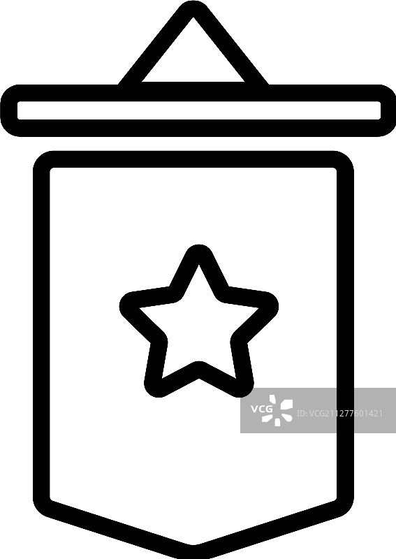 运动三角旗轮廓图标图片素材