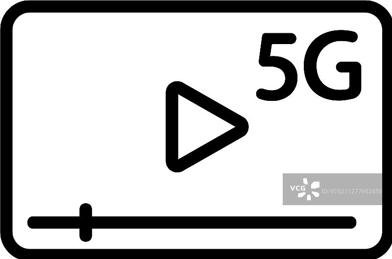 互联网与播放器图标轮廓图片素材