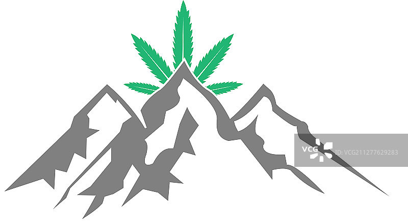 雪山山峰标志图片素材