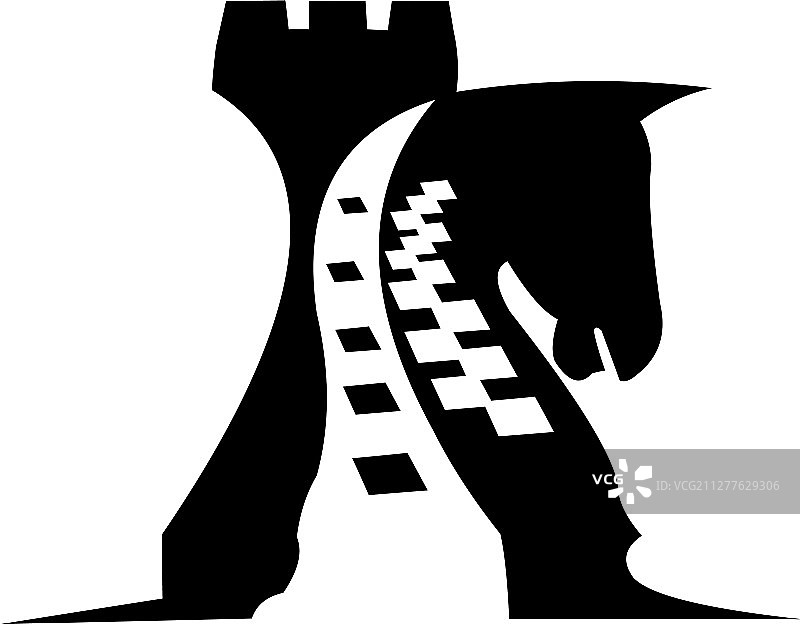 国际象棋马兵logo图片素材