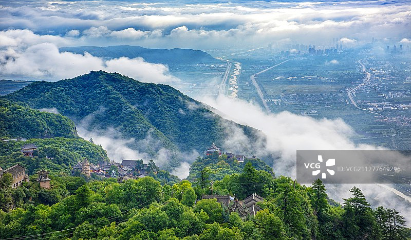 崆峒山云海图片素材