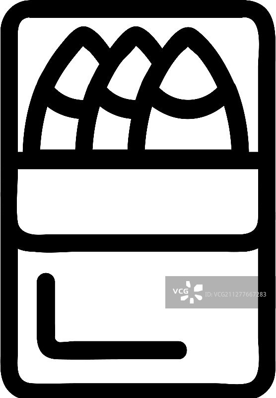 罐头鱼轮廓图标图片素材