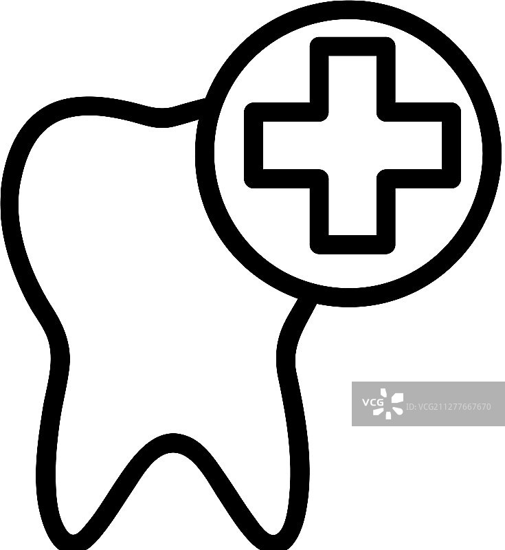 牙齿护理隔离图标图片素材