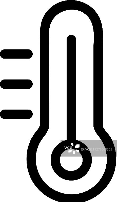 温度计图标轮廓图片素材