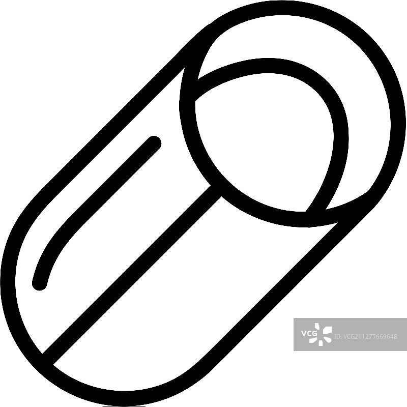 隔离的睡眠垫图标轮廓符号图片素材