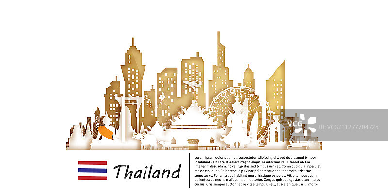 泰国旅行明信片海报旅游广告图片素材