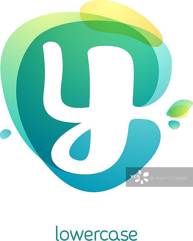 生态小写字母y标志重叠图片素材