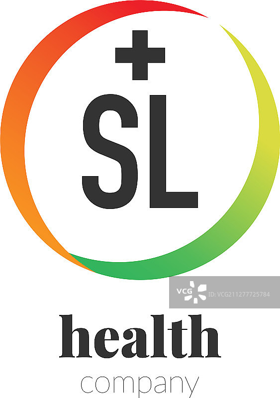 SL字母创意健康公司标志图片素材