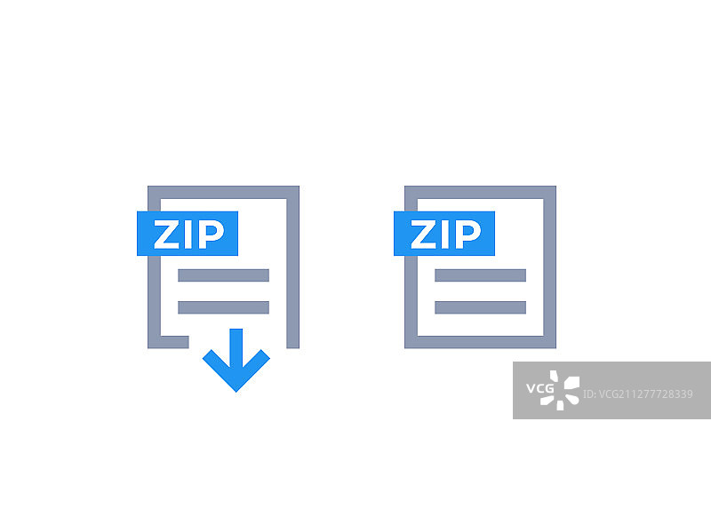 ZIP压缩文件下载图标图片素材
