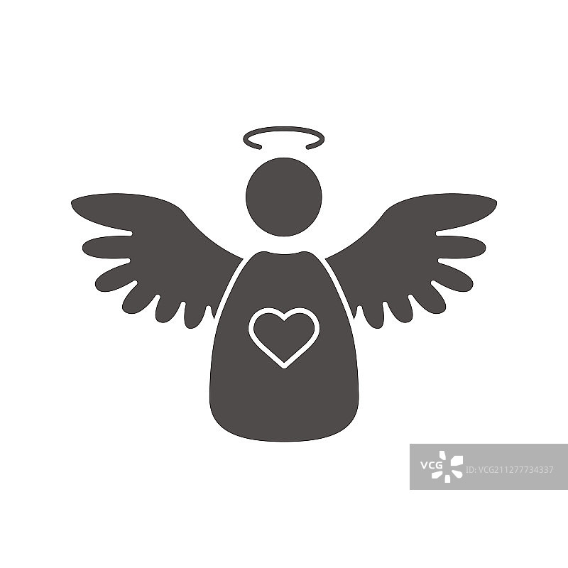 圣诞天使图标图片素材