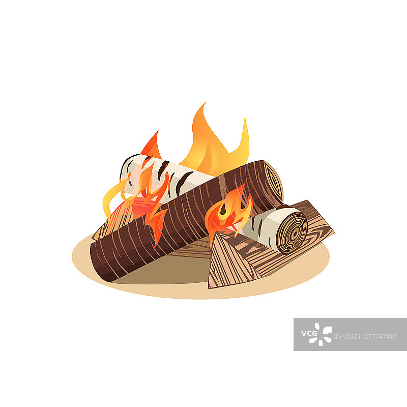 篝火图标概念图片素材