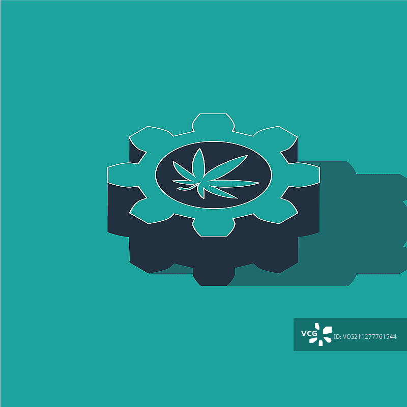 2.5D大麻化学试管图片素材