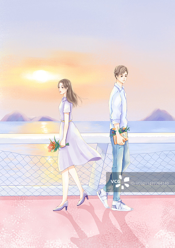 夏天去海边图片素材