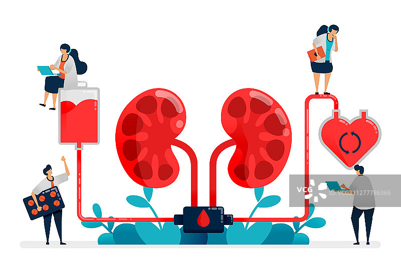 医生进行透析治疗图片素材