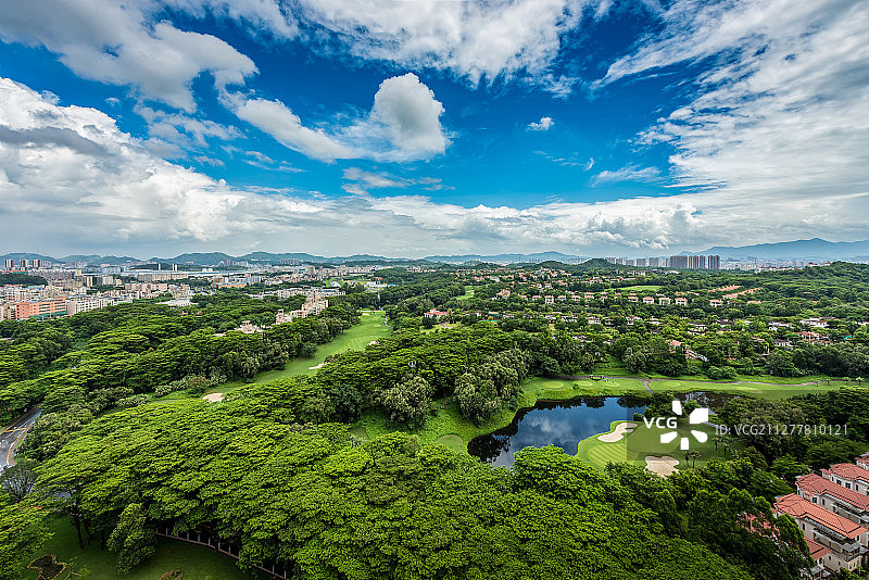 广东省深圳市观澜湖休闲旅游区图片素材