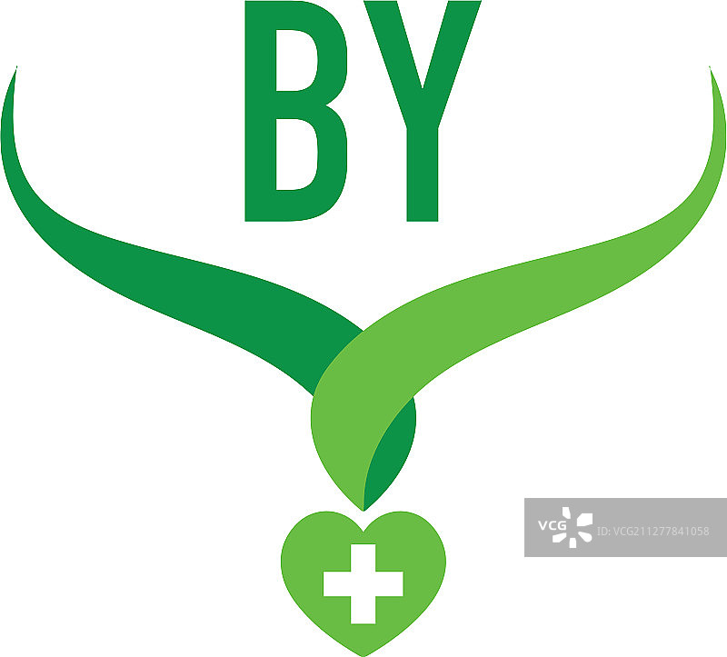 首字母创意健康绿色Logo图片素材