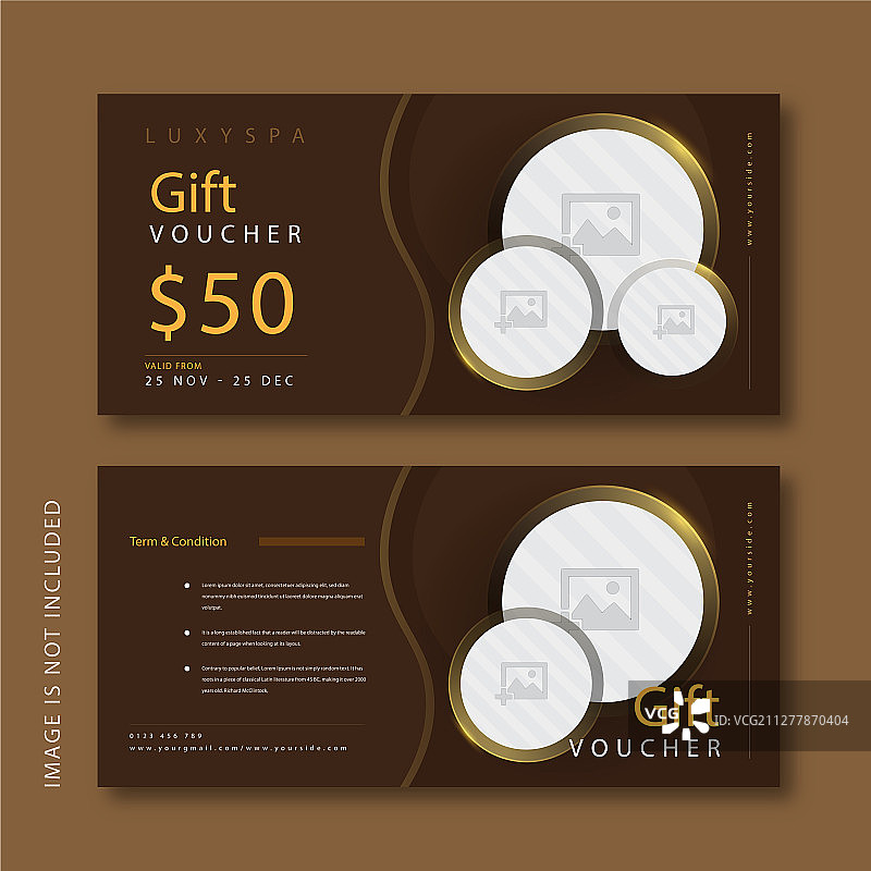 水疗券图片素材