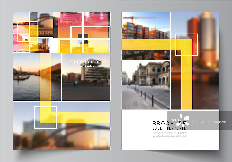 布局a4格式现代封面图片素材