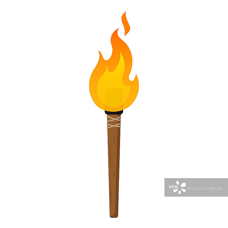 扁平风格火炬图标图片素材