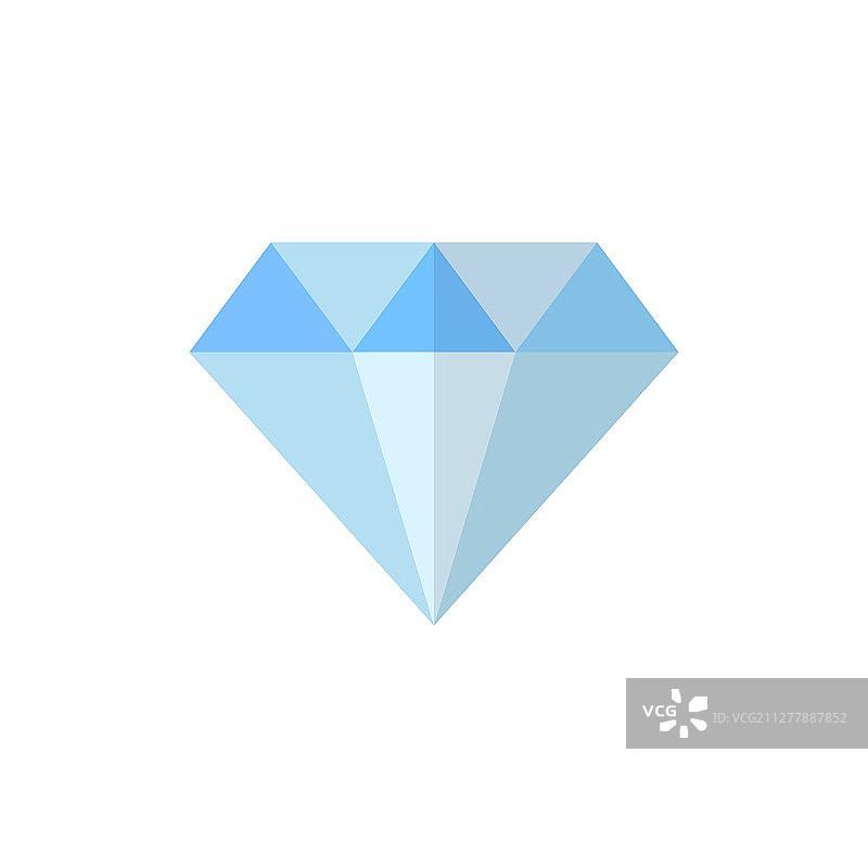 扁平风格长阴影钻石设计图片素材