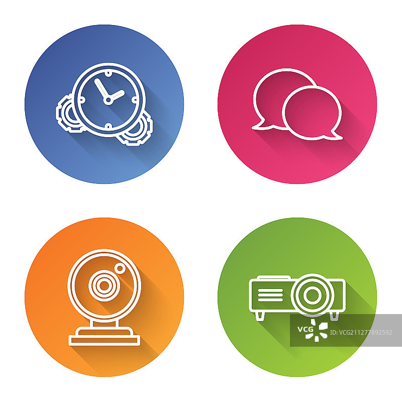 时间管理语音气泡聊天网页图片素材