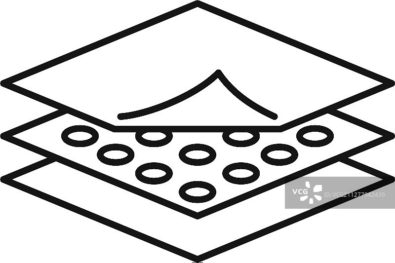 耐用面料特性图标轮廓样式图片素材