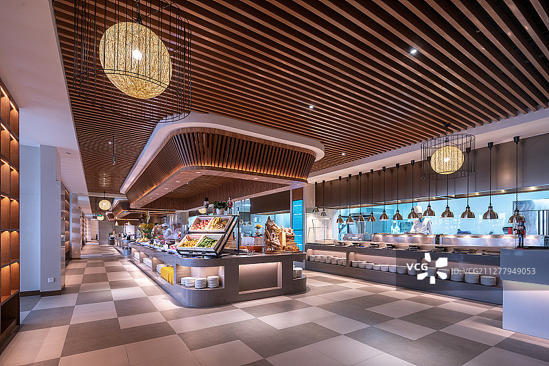 豪华酒店自助餐厅图片素材