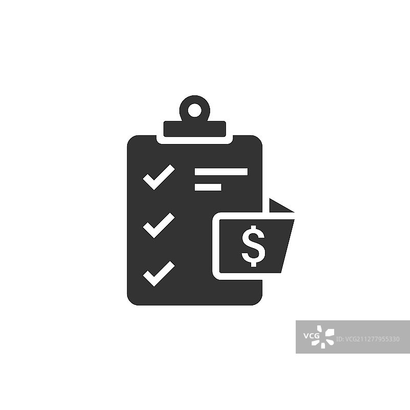 扁平风格的文档清单图标报告图片素材