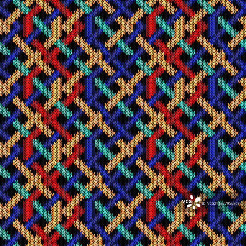 带装饰图案的无缝针织品图片素材