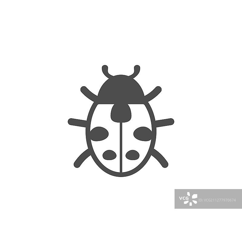 黑色瓢虫图标图片素材