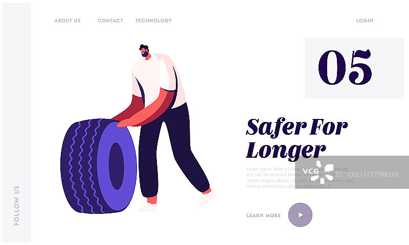 可重复使用和回收旧汽车轮胎网站图片素材