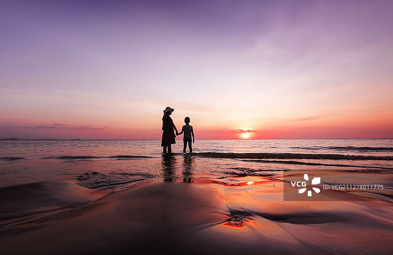 日落观海图片素材