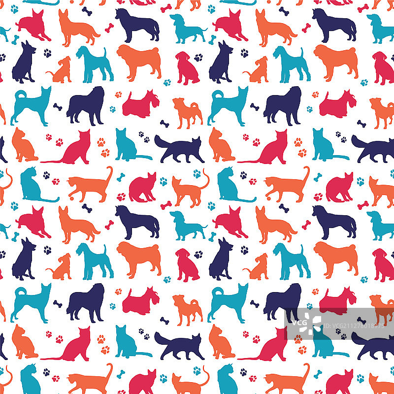 漂亮的猫狗背景图片素材