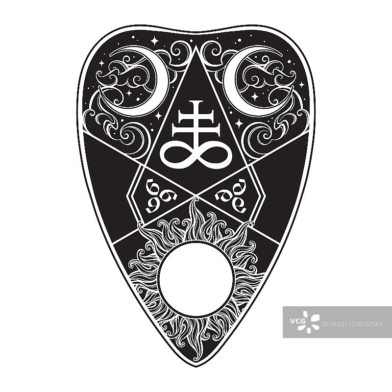 spirit talking board的占卜板图片素材