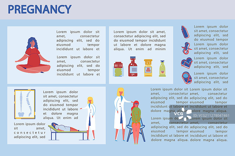 医生密切监测孕妇的妊娠情况图片素材