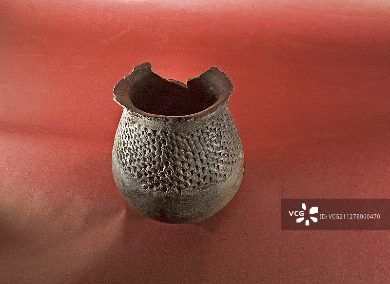 前哥伦布时期美洲印第安陶器图片素材