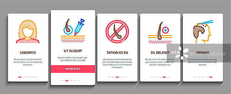 植发引导元素图标集图片素材