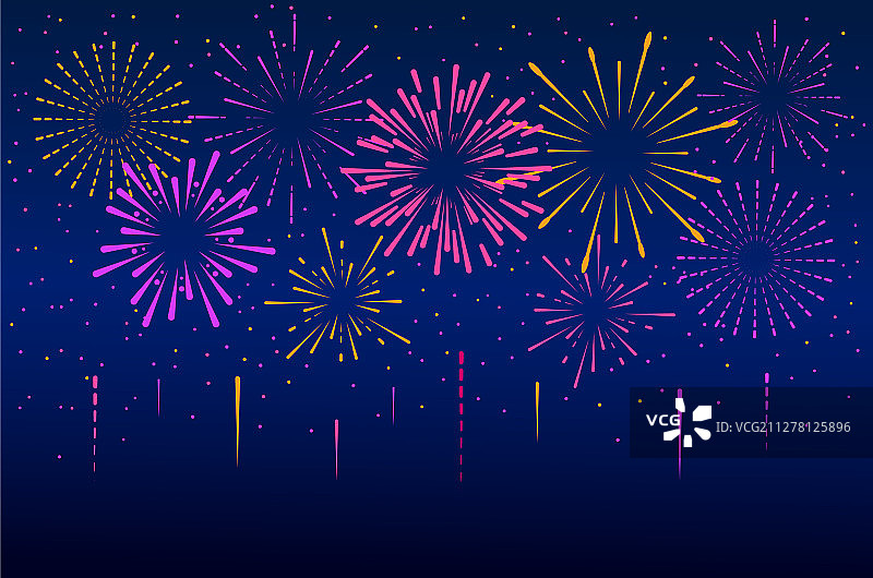 新年烟花装饰图片素材