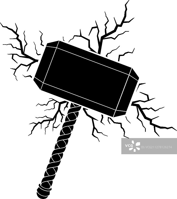 雷神之锤和闪电图片素材