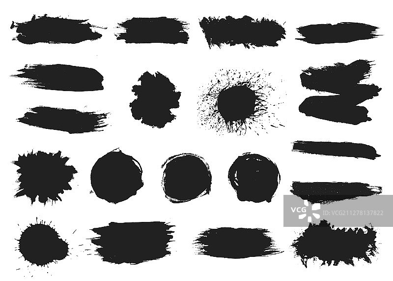 黑色油墨涂鸦飞溅图片素材