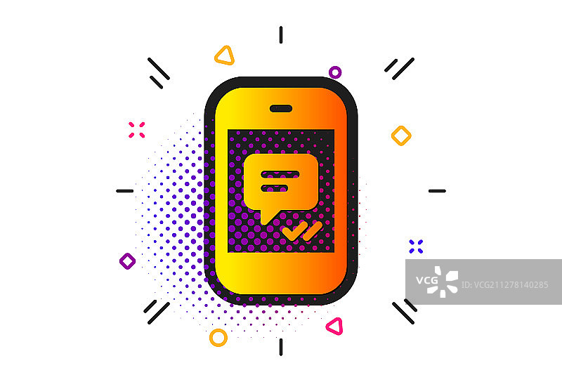 手机消息图标移动聊天标志图片素材