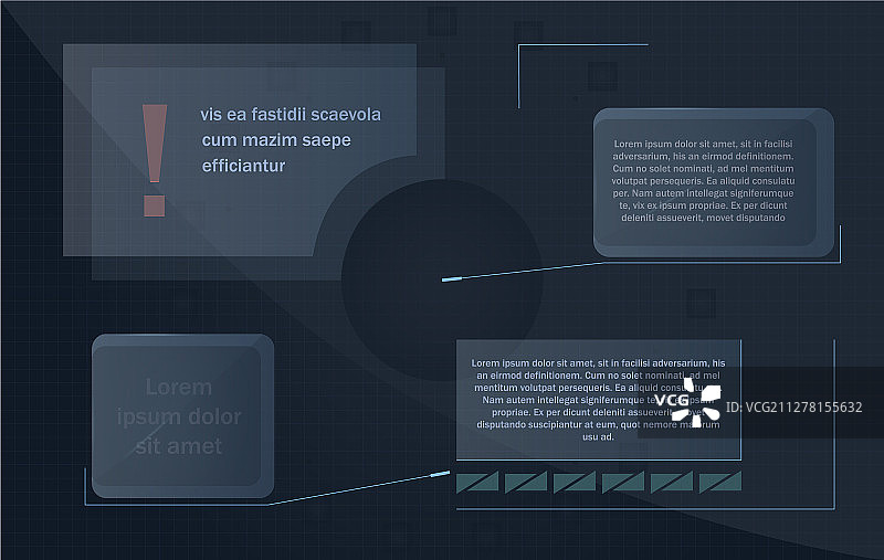 UI未来主义用户界面现代控制面板图片素材