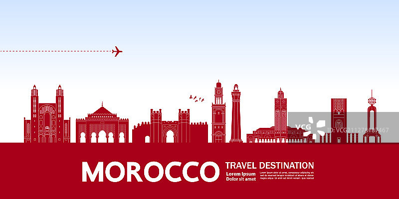 摩洛哥旅游目的地图片素材
